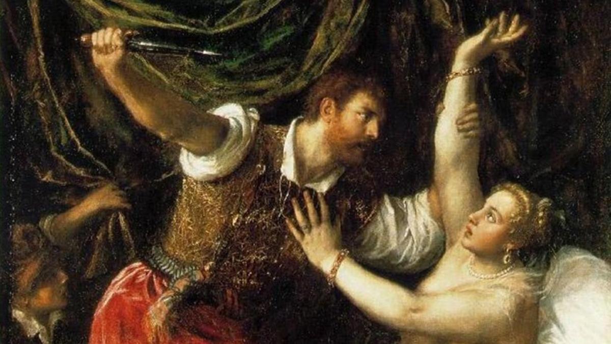 EL RAPTO DE LUCRECIA DE TIZIANO