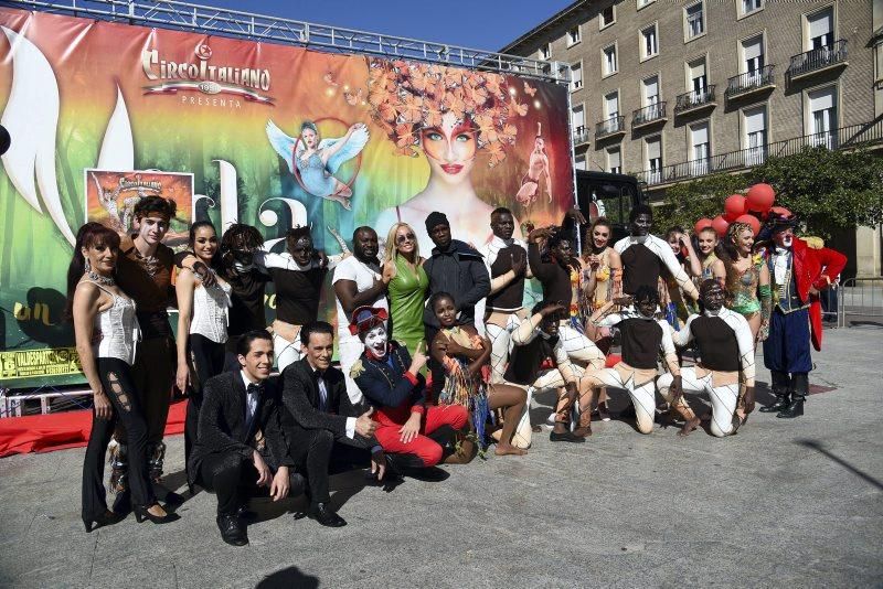 Circo italiano en la Plaza del Pilar