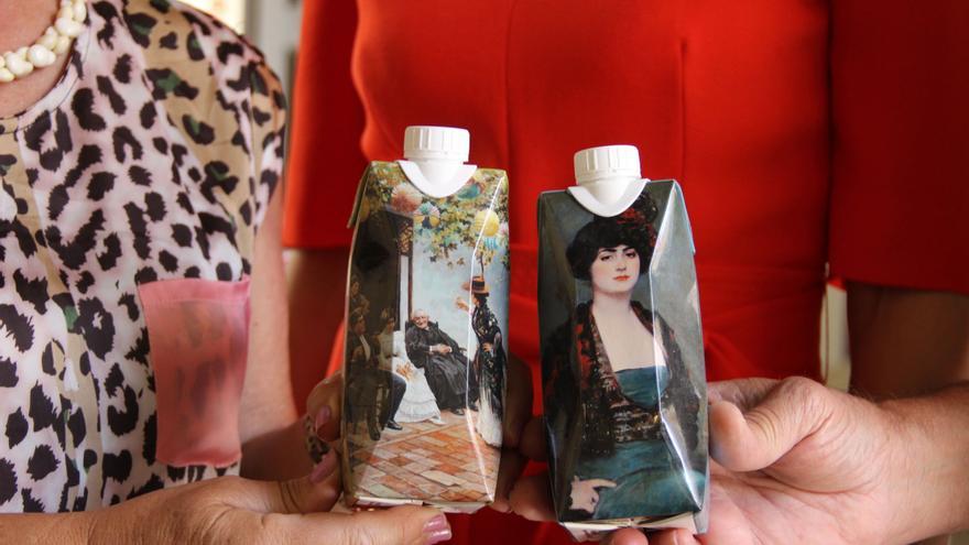 El Thyssen Málaga regalará botellines de agua en envases sostenibles con imagen de obras como 'Julia' o 'Rocas de Jávea'
