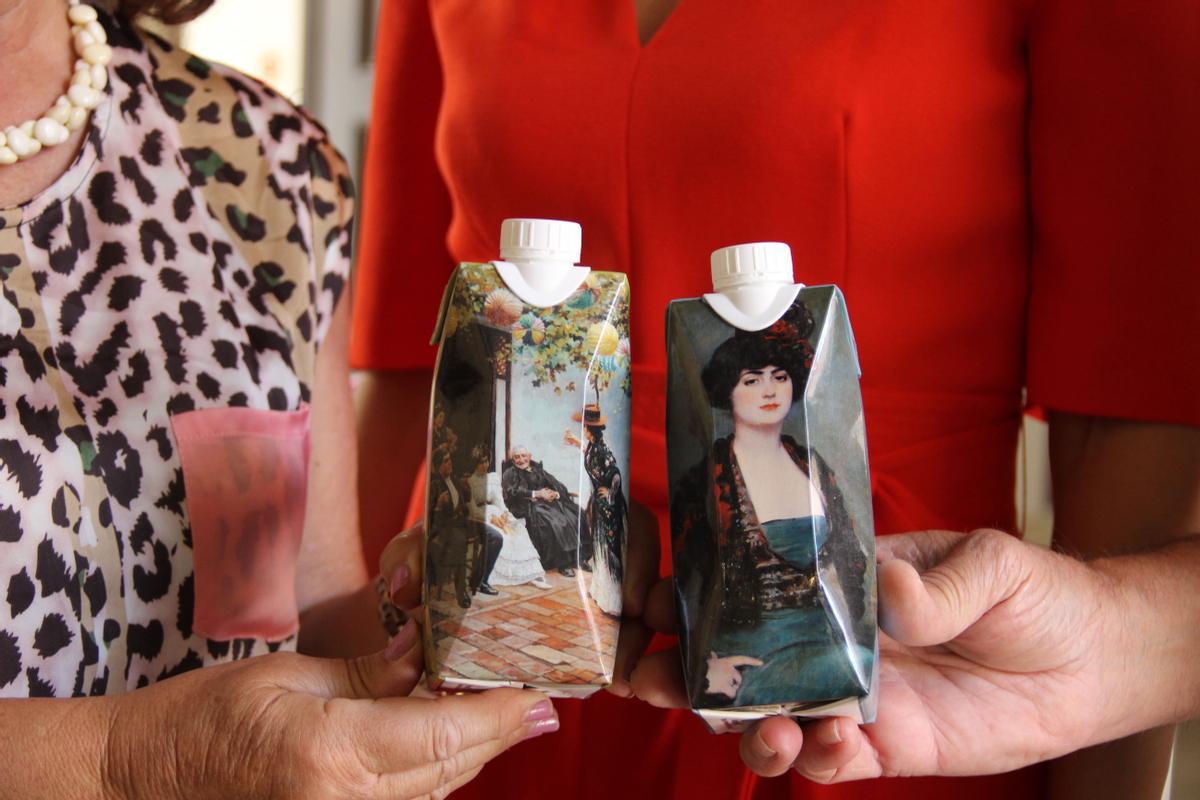 El Thyssen Málaga regalará botellines de agua en envases sostenibles con imagen de obras como 'Julia' o 'Rocas de Jávea'
