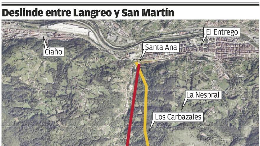 San Martín estudia recurrir el deslinde con Langreo establecido por el Principado