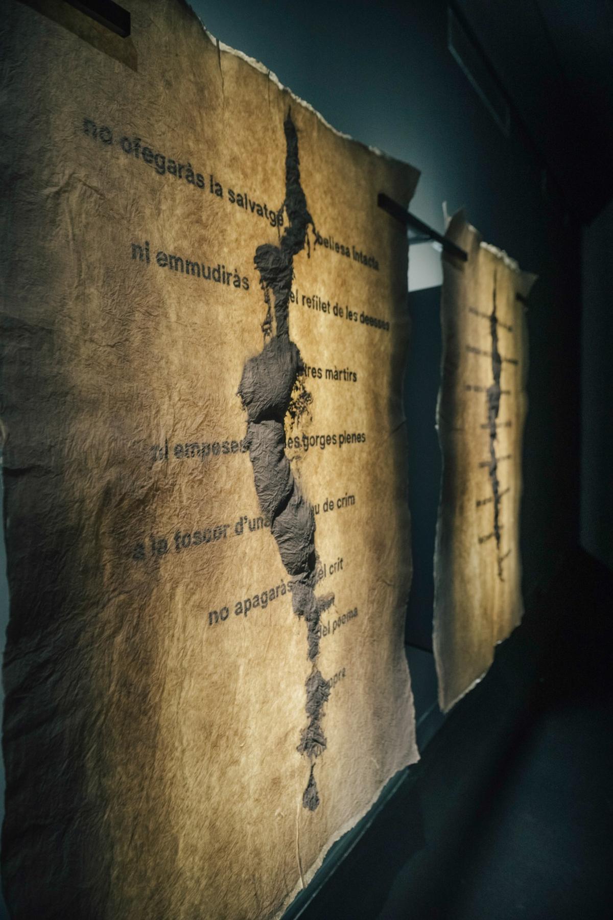 Detall de l'obra que l'artista castellonenca Mar Arza presenta al CCCB dins de l'exposició-homenatge a Rodoreda.