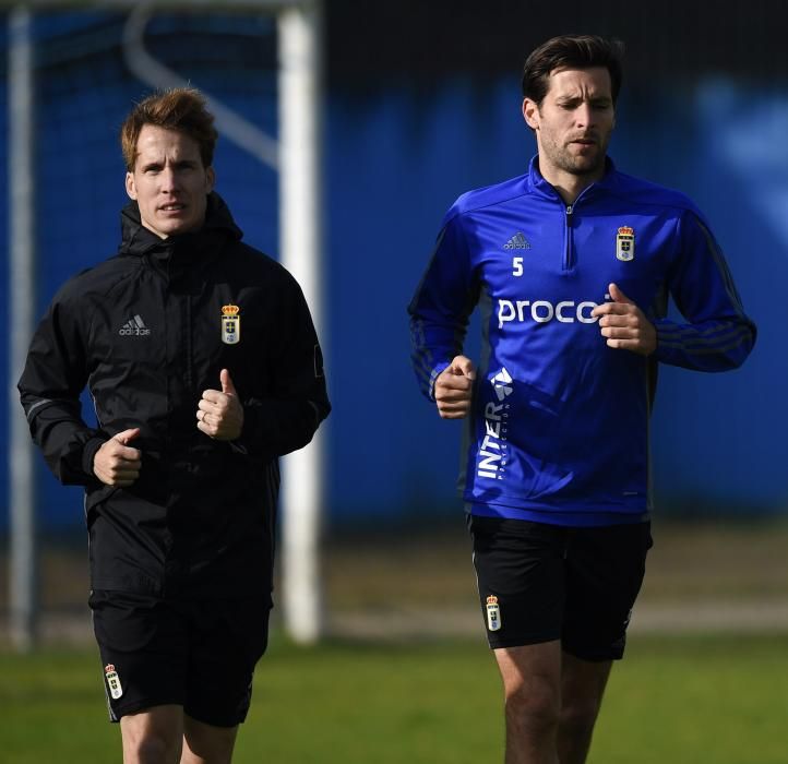 Entrenamiento del Real Oviedo.