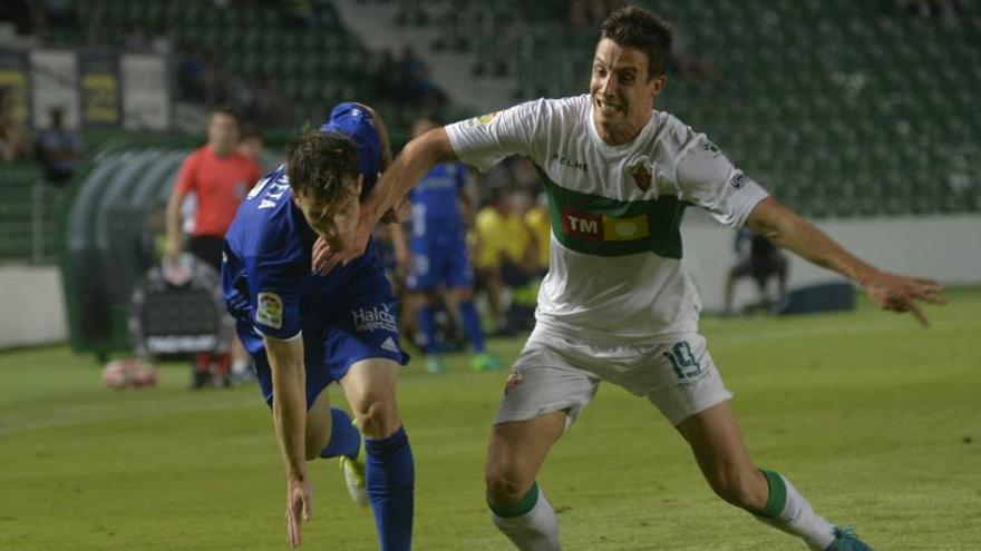 Guillermo, durante el partido de ayer frente al Oviedo