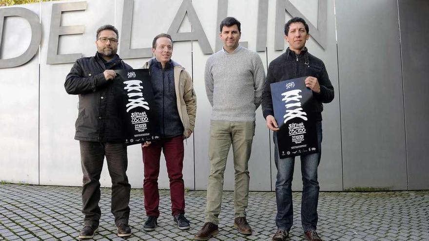 Medela, García, Iglesias y González, en la presentación de la carrera. // Bernabé/Javier Lalín