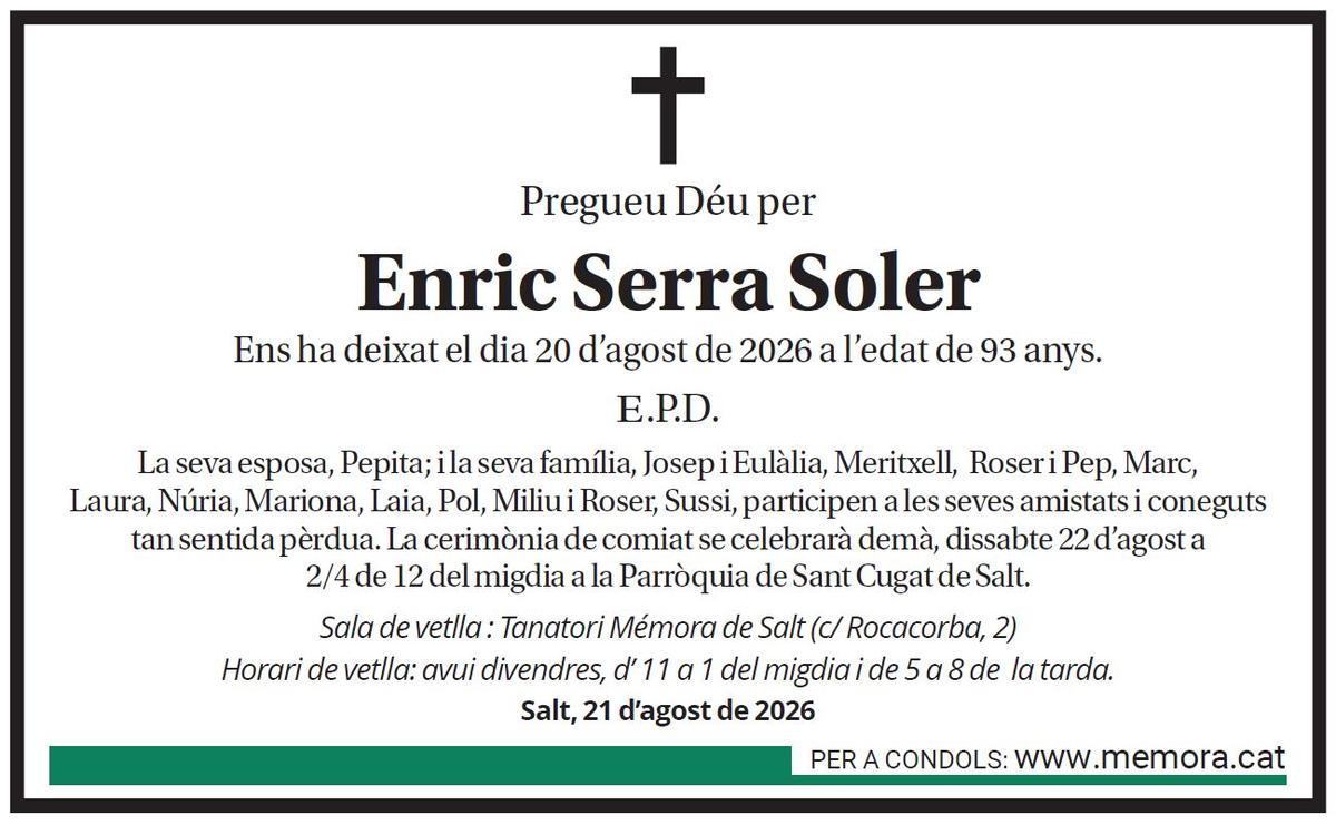 Enric Serra Soler.
