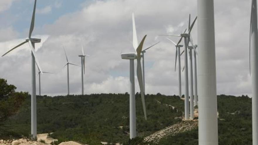 Parque de Acciona Eólica de Levante en Enguera.