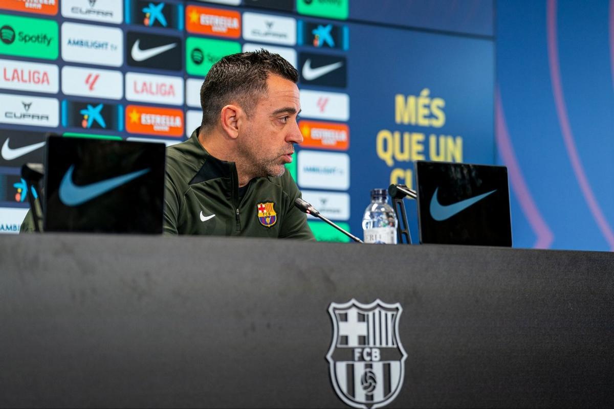 Xavi Hernández, entrenador del FC Barcelona.