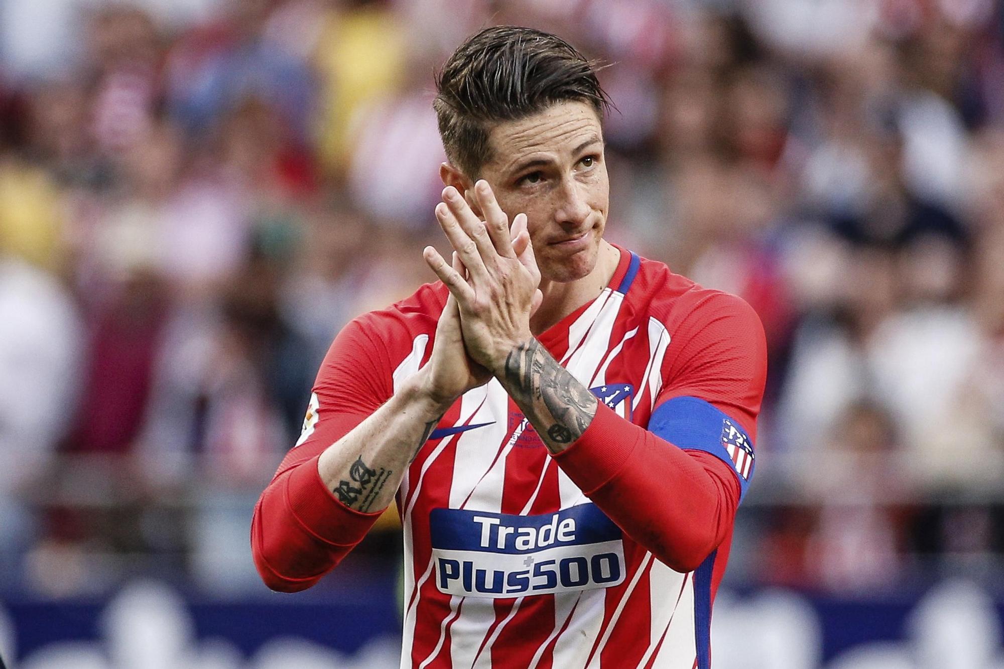 Fernando Torres durante su etapa como jugador en el Atletico de Madrid