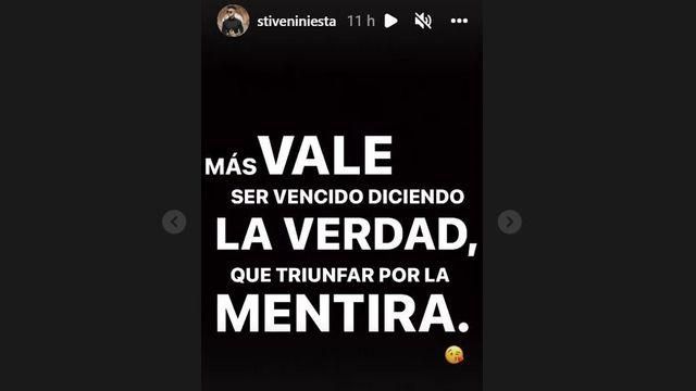 El storie del Instagram de Stiven