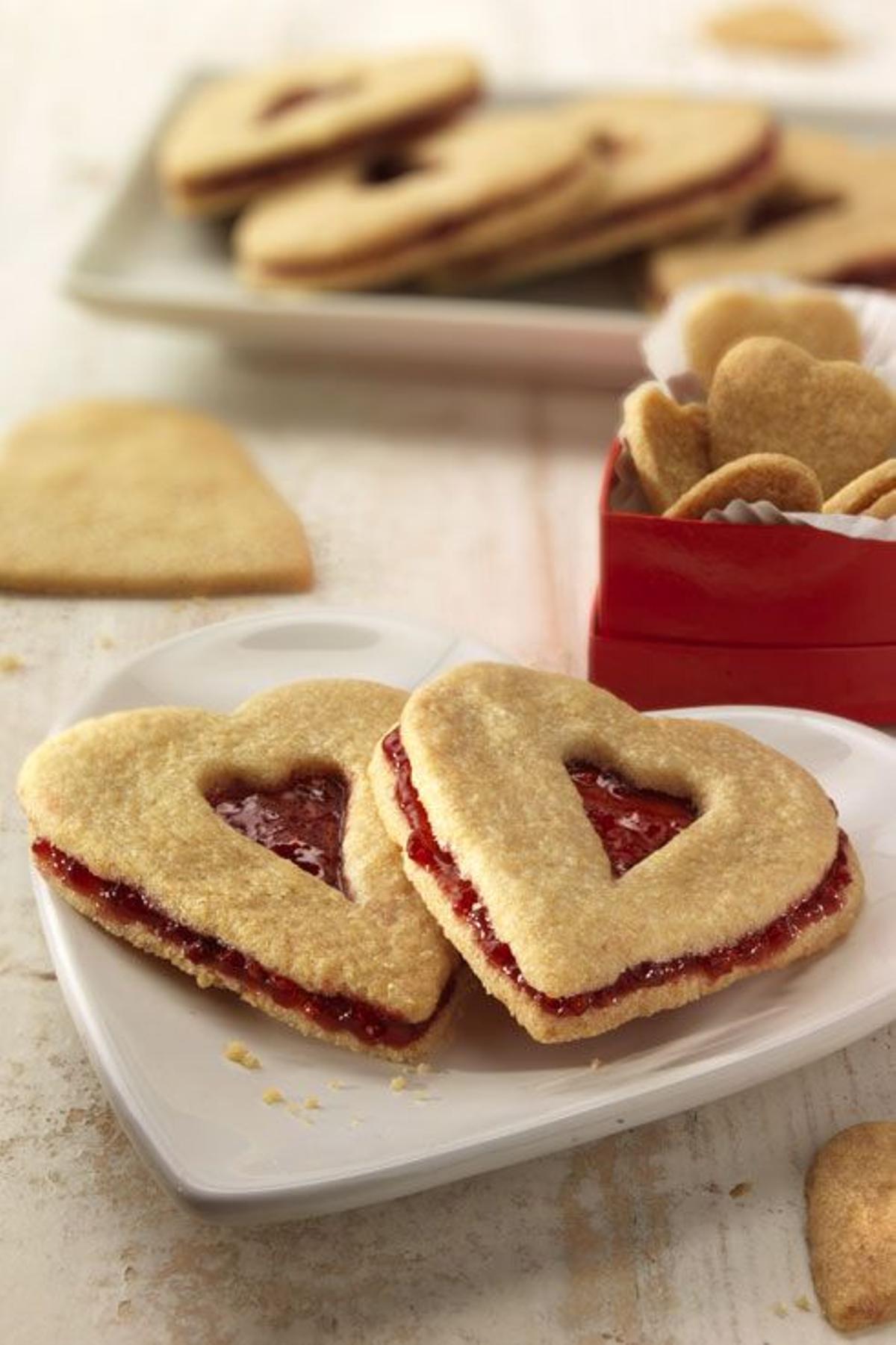 San Valentín, Día de los Enamorados, galletas, corazón, dulce, repostería