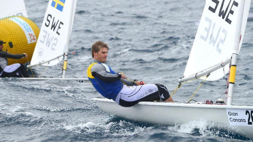 El sueco Jesper Stalheim, campeón absoluto de Europa en Laser Standard.