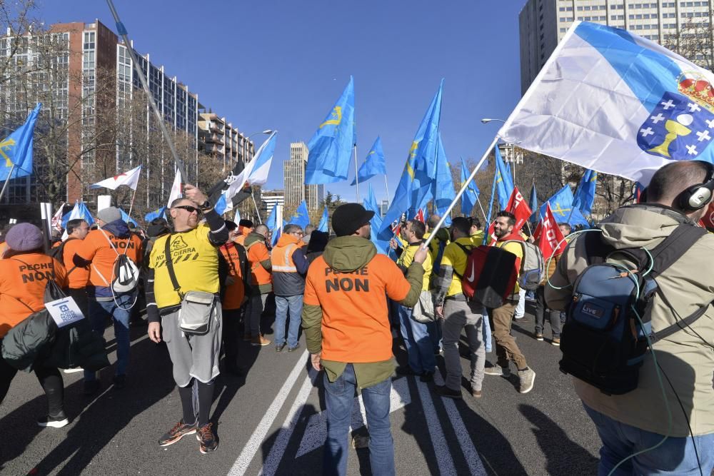 Manifestación de trabajadores de Alcoa en Madrid