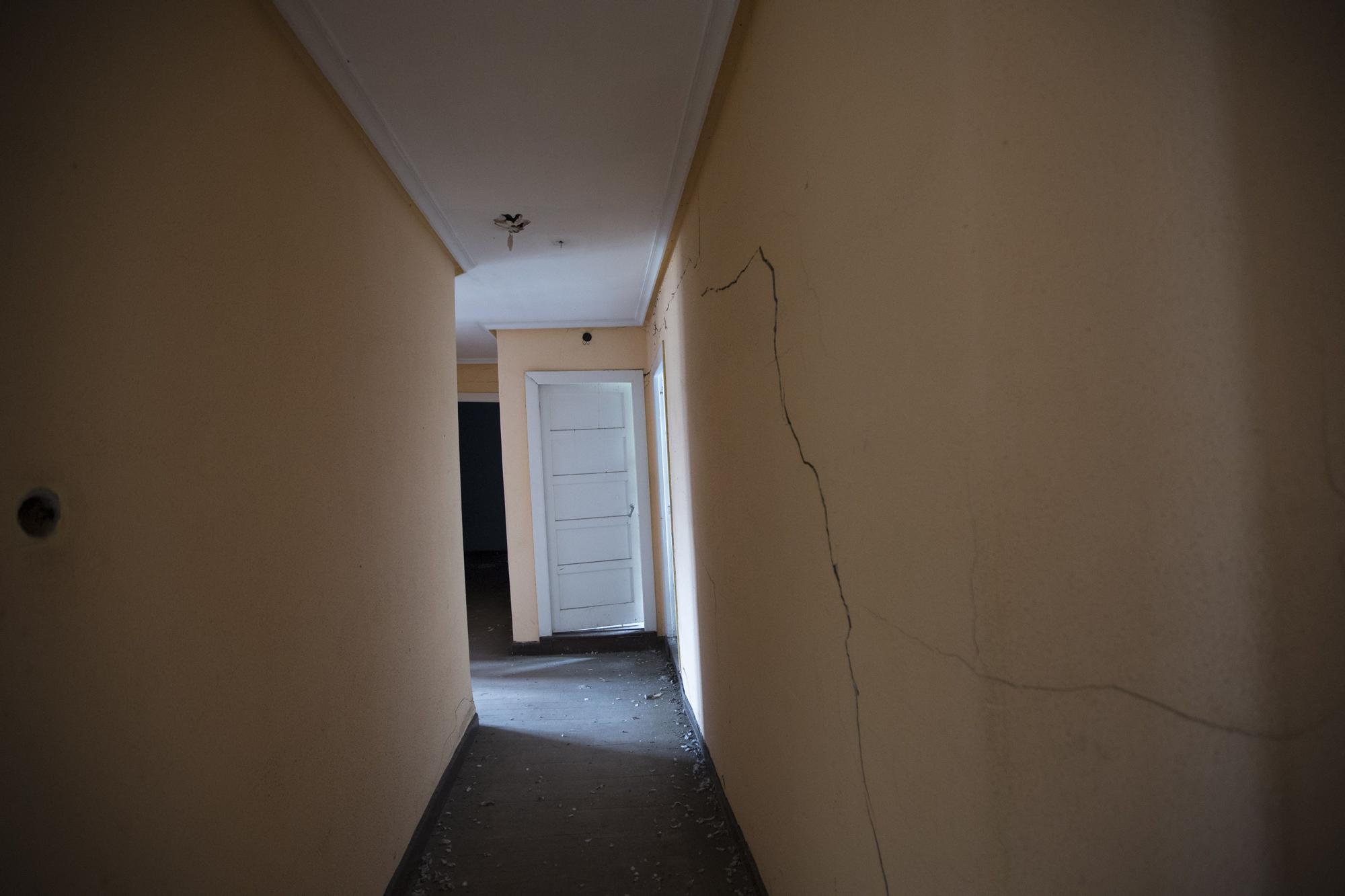 El interior del edificio del Café Colón, al desnudo
