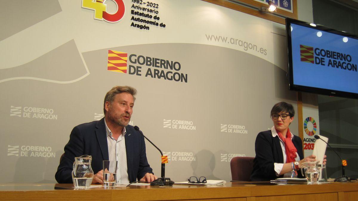 El consejero Soro durante la rueda de prensa de esta semana explicando la orden