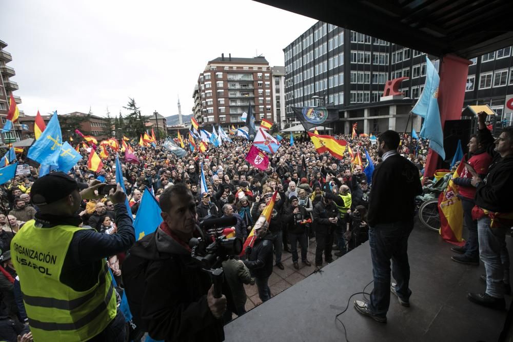 Manifestación policias en Oviedo