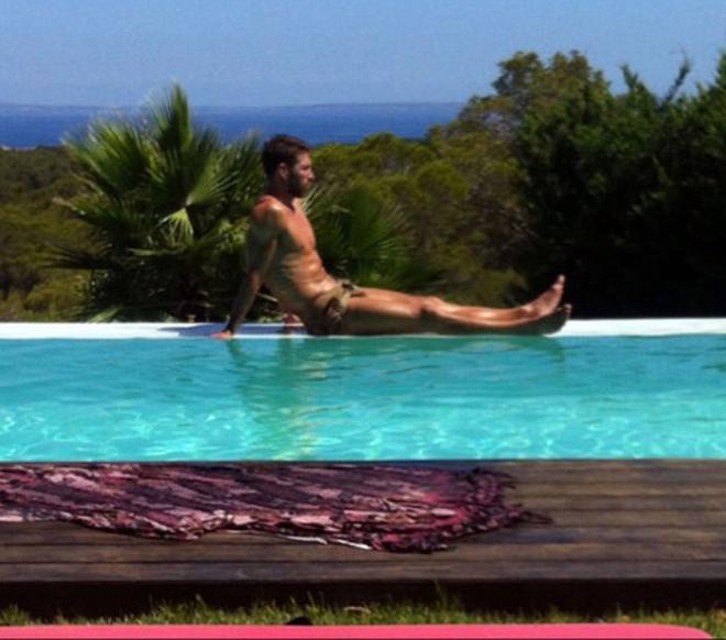 Sergio Ramos, tomando el sol