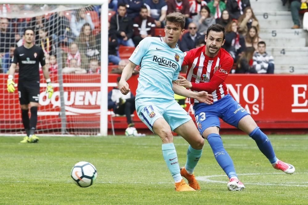 Sporting - Barclona B, en imágenes