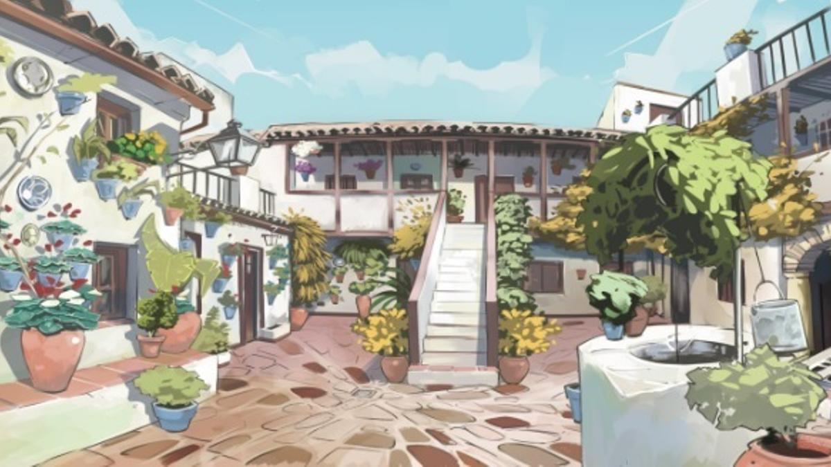 Imagen del videojuego 'Game of patios', el primero basado en los Patios de Córdoba