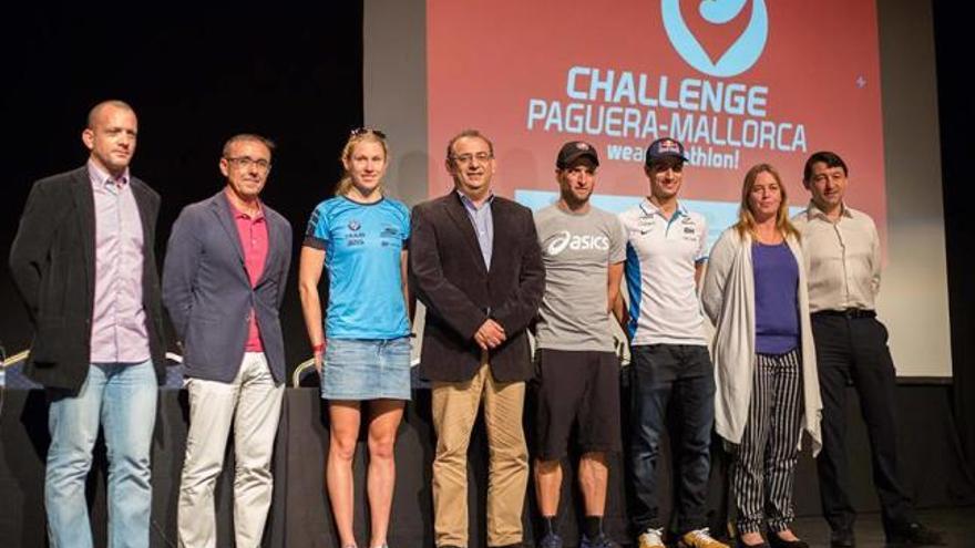 Die Triathlon-Veranstalter werben für ihren &quot;Challenge Paguera-Mallorca&quot;.