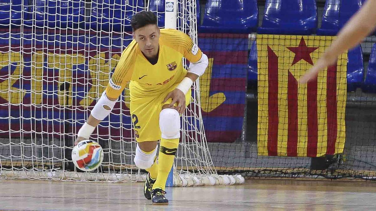 Juanjo, en el Palau durante su etapa en el Barça