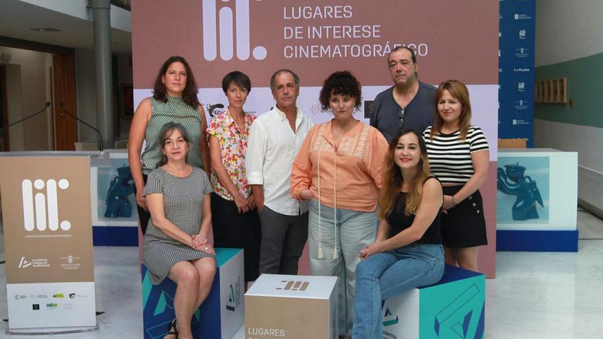 Presidentes de las academias que eligieron los LIC del cine, ayer, en la reunión durante el Ourense Film Festival.   | // IÑAKI OSORIO