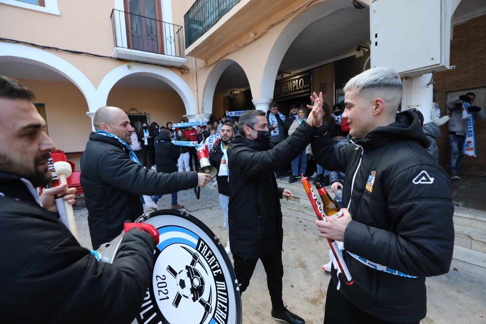 Así se ha vivido en Utrillas la previa del partido de Copa contra el Valencia