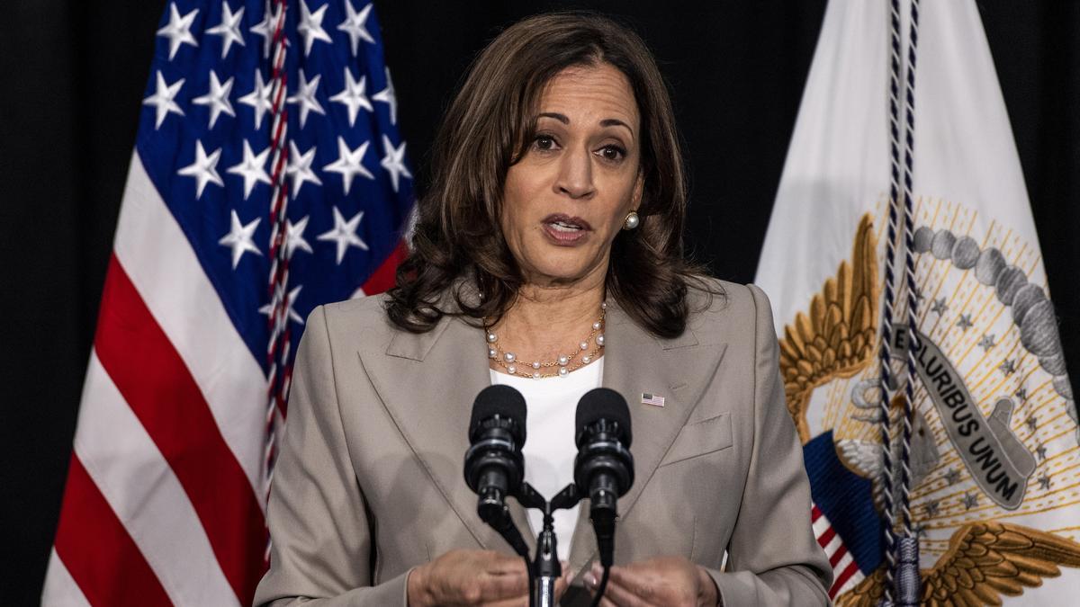 US Vice President Kamala Harris in Illinois