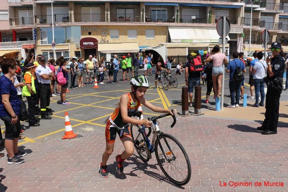 Final de triatlón de deporte escolar