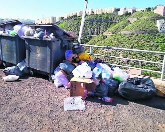 Basura en las calles de Las Palmas de Gran Canaria