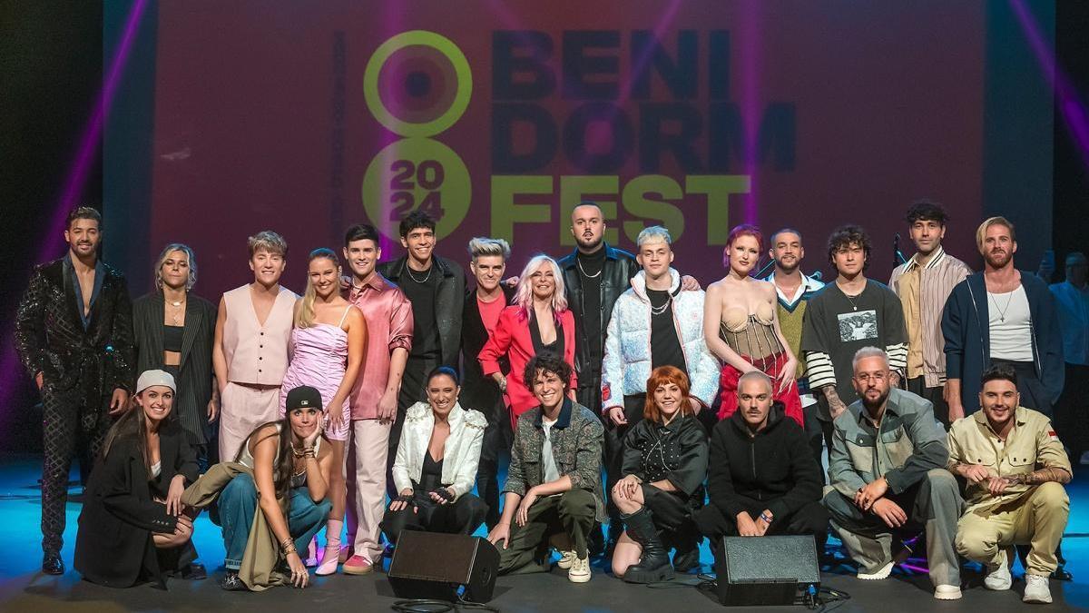 Los artistas participantes del Benidorm Fest 2024.