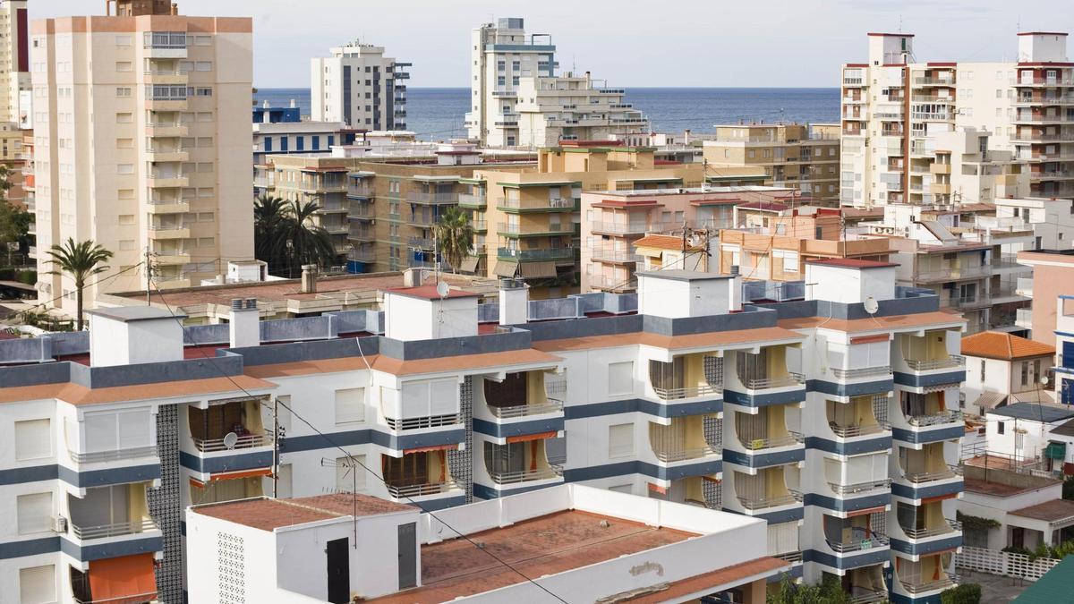 Edificios residenciales de la playa de Gandia