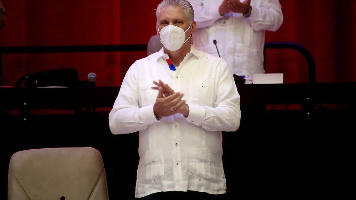 Díaz-Canel en el congreso del Partido Comunista cubano de este fin de semana.