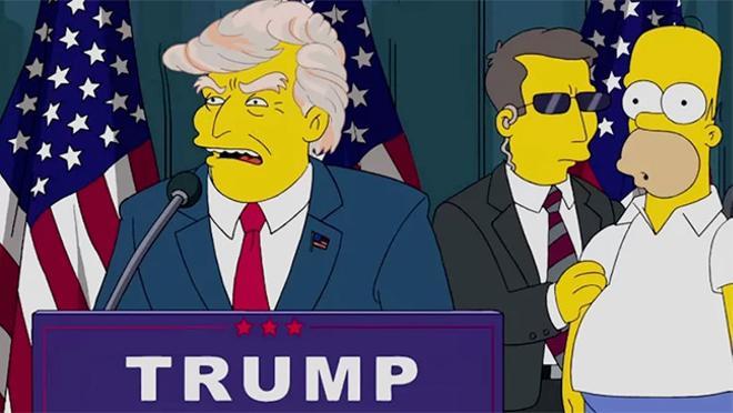 Donald Trump en la serie Los Simpson