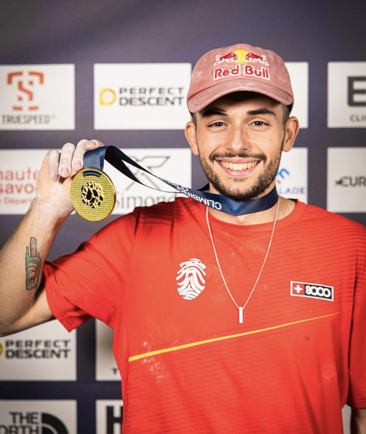 Alberto Ginés, feliz.
