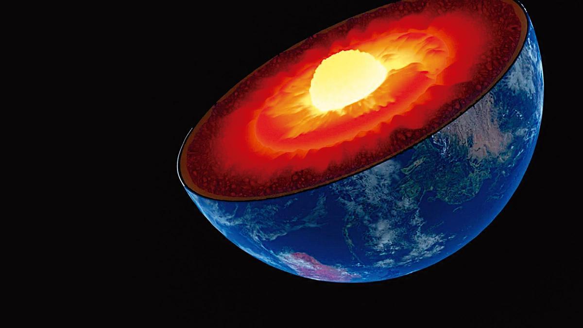 En el centro de la Tierra hay una bola ultracaliente de 2.500 kilómetros de diámetro cuya velocidad de rotación varía en el tiempo