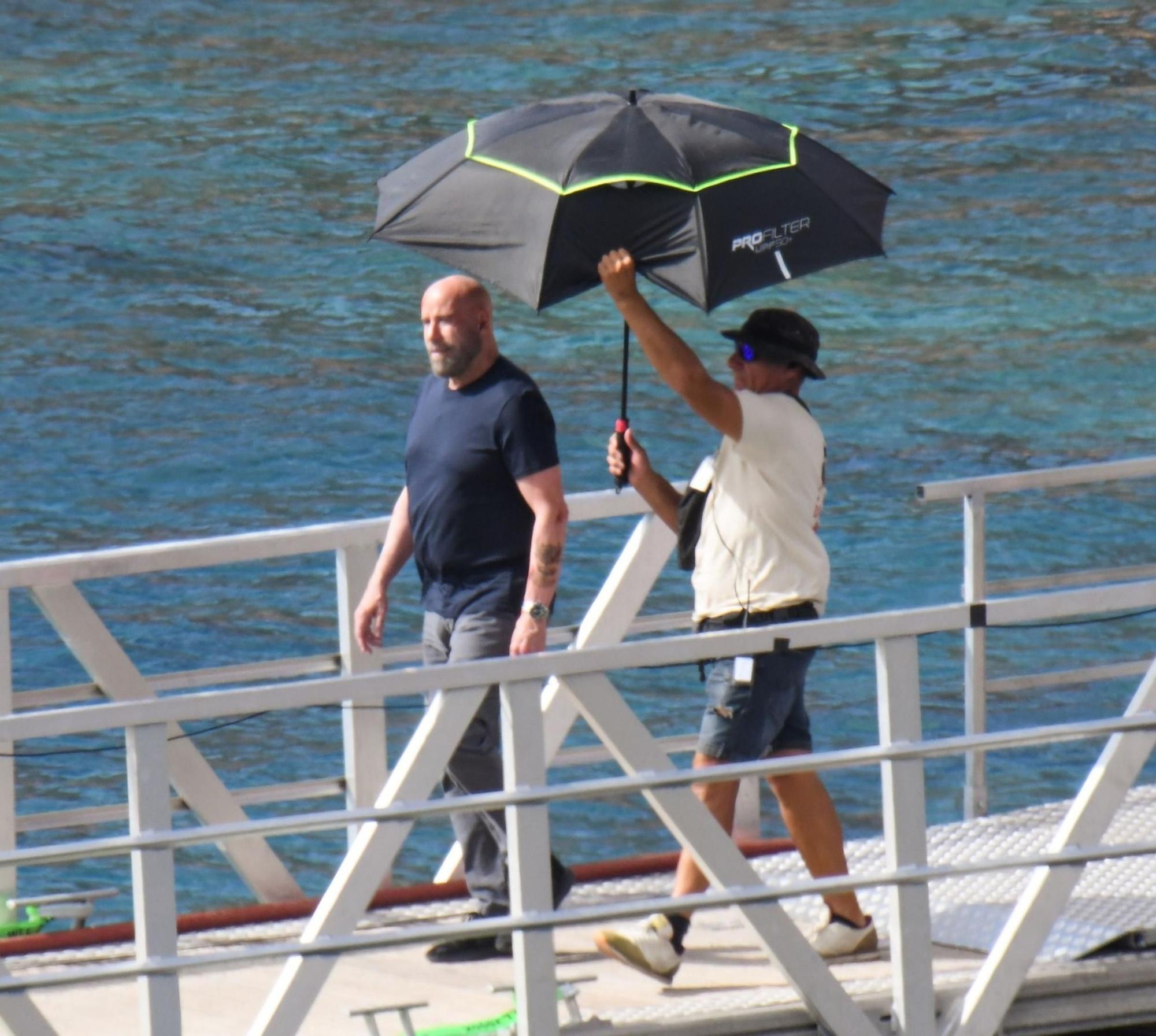 John Travolta sigue su rodaje en aguas de Gran Canaria