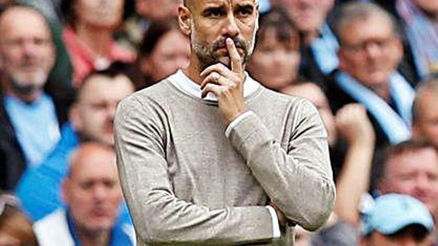 Pep Guardiola dirigeix el Manchester City