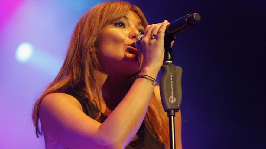 Amaia Montero, durante un concierto en Gijón. marcos león