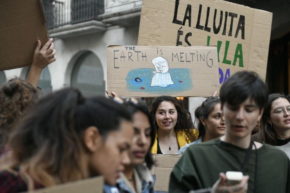 Manifestació contra el canvi climàtic a Girona