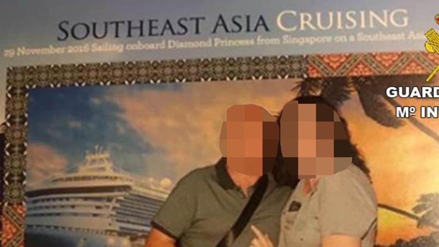 Un caro crucero por Asia que realizó la detenida