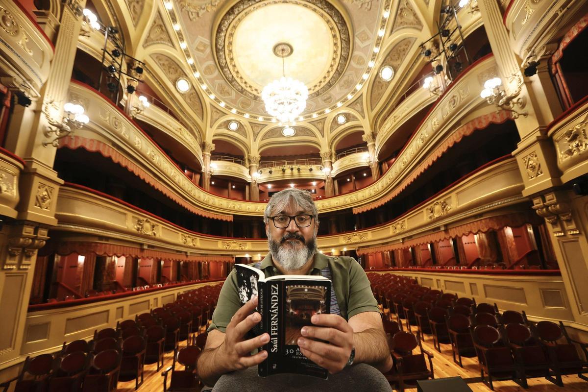 Saúl Fernández, en el teatro Palacio Valdés.