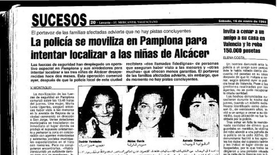 25 años de Alcàsser: así se contó el crimen de las 3 niñas