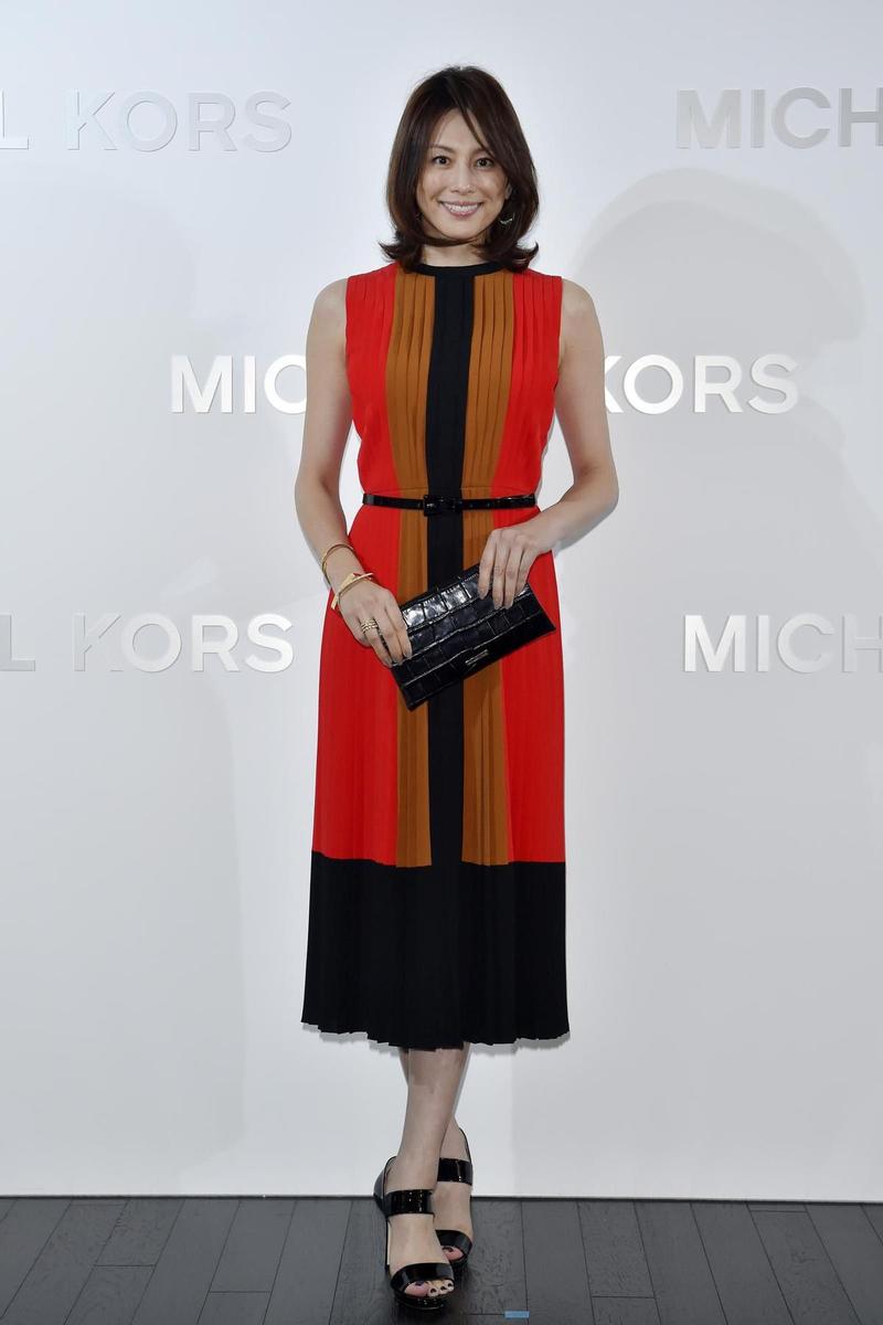 Ryoko Yonekura en la inauguración de la tienda de Michael Kors en Japón