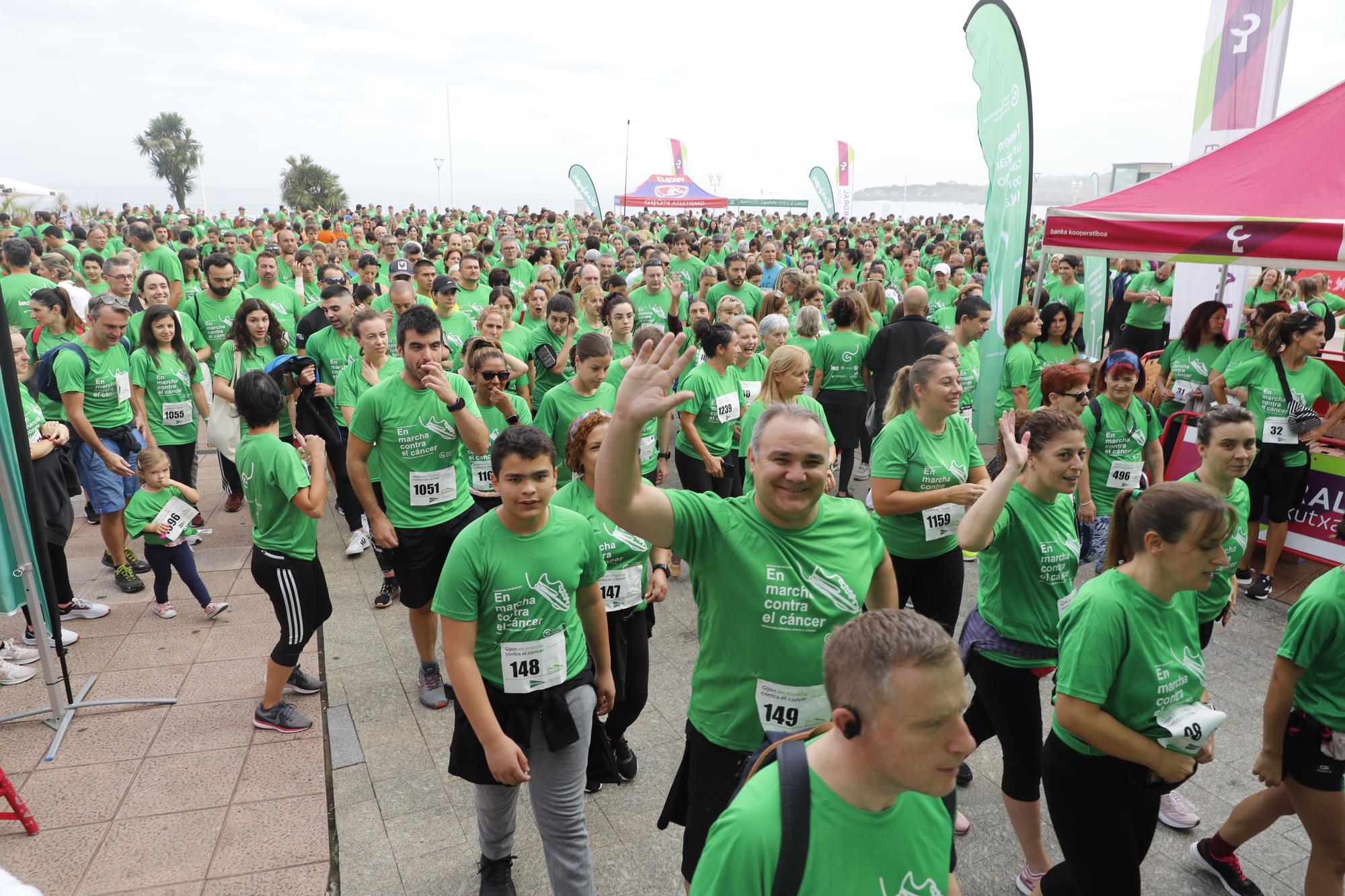 Marcha contra el cáncer en Gijón