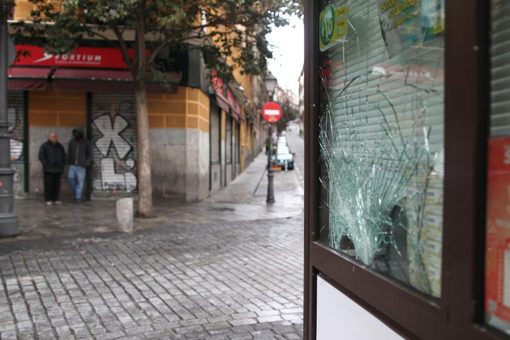 Disturbios en el madrileño barrio de Lavapiés