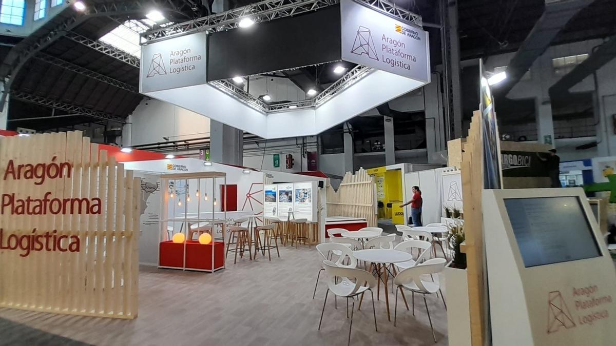 Estand de Aragon Plataforma Logistica en Barcelona.