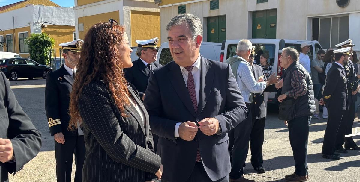 Juan María Vázquez, con la secretaria general de Investigación del Ministerio de Ciencia, Innovación y Universidades, Eva Ortega-Paíno.