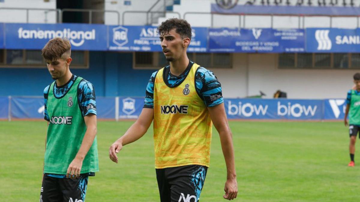 Nico Arce, durante un entrenamiento en el Suárez Puerta. | Mara Villamuza