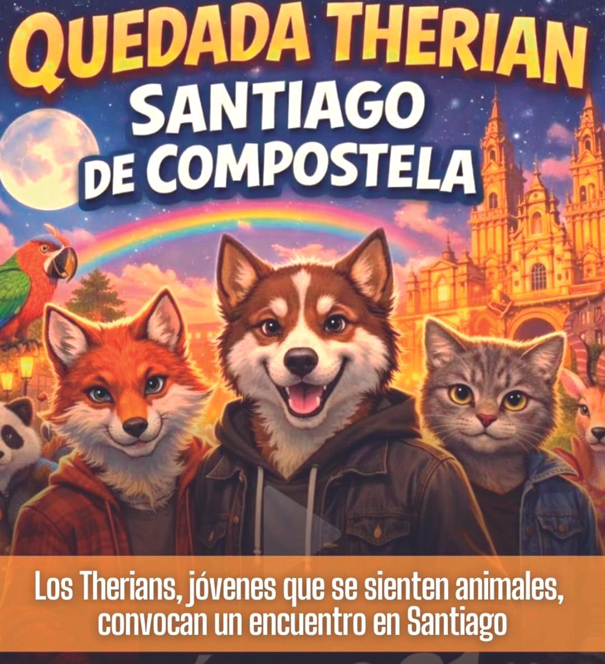 Quedada de 'therians' en Santiago